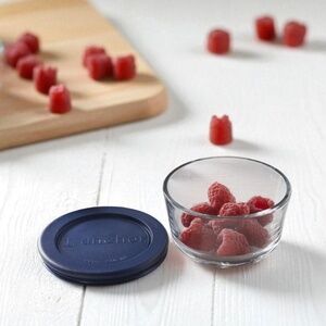 ANCHOR HOCKING 1 CUP GLASS CONTAINERS W/LIDS SET OF 4